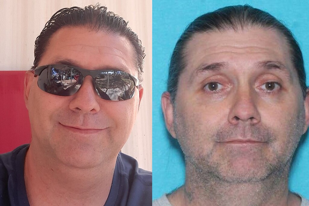 (Photos courtesy of the Murray City Police Department) Murray police are searching for Andrew Todd Curtis, 44, who's a suspect in an assault on a woman who was set on fire.