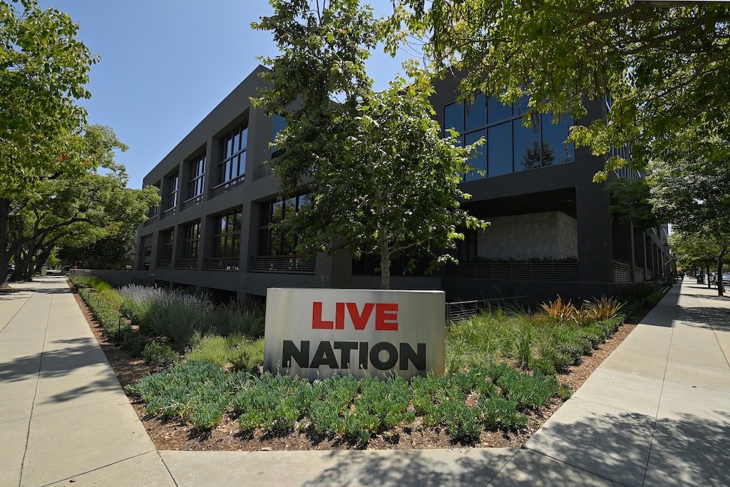 (Mark J. Terrill | AP Photo) The headquarters of Live Nation is viewed Monday, June 29, 2020, in Beverly Hills, Calif. 