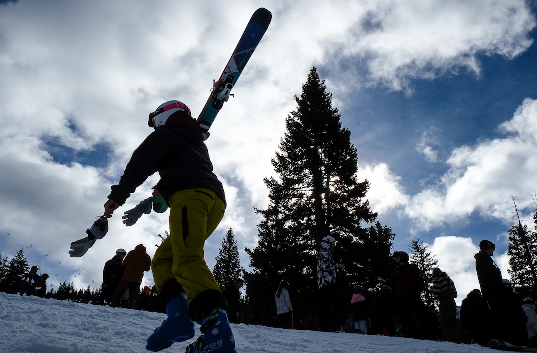 (Francisco Kjolseth  |  The Salt Lake Tribune)  With recent snowfall combined with extensive snowmaking, Brighton Resort opens for the season on Tuesday, Nov. 21, 2017.  Offering a base averaging between 10-20 inches on 3 runs serviced by 2 lifts, “Top to Bottom” skiing and snowboarding begins for snow enthusiasts ready for the season.