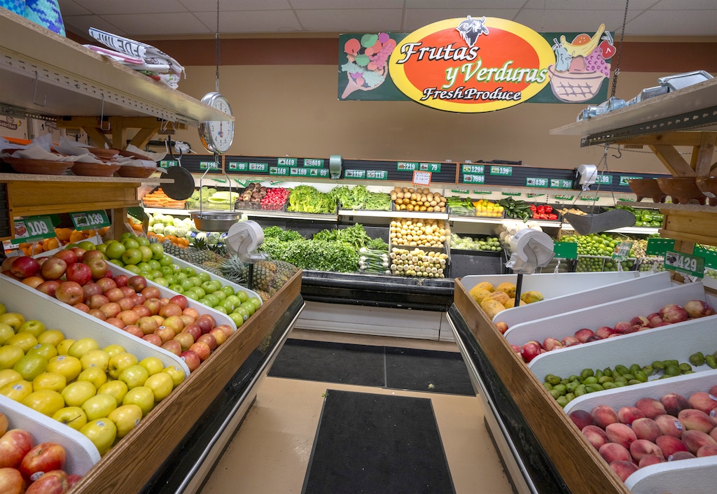(Rick Egan | The Salt Lake Tribune) Aisles of produce at Gonzalez Market in Salt Lake City. The store has seen a downturn in business since President Donald Trump took office.
