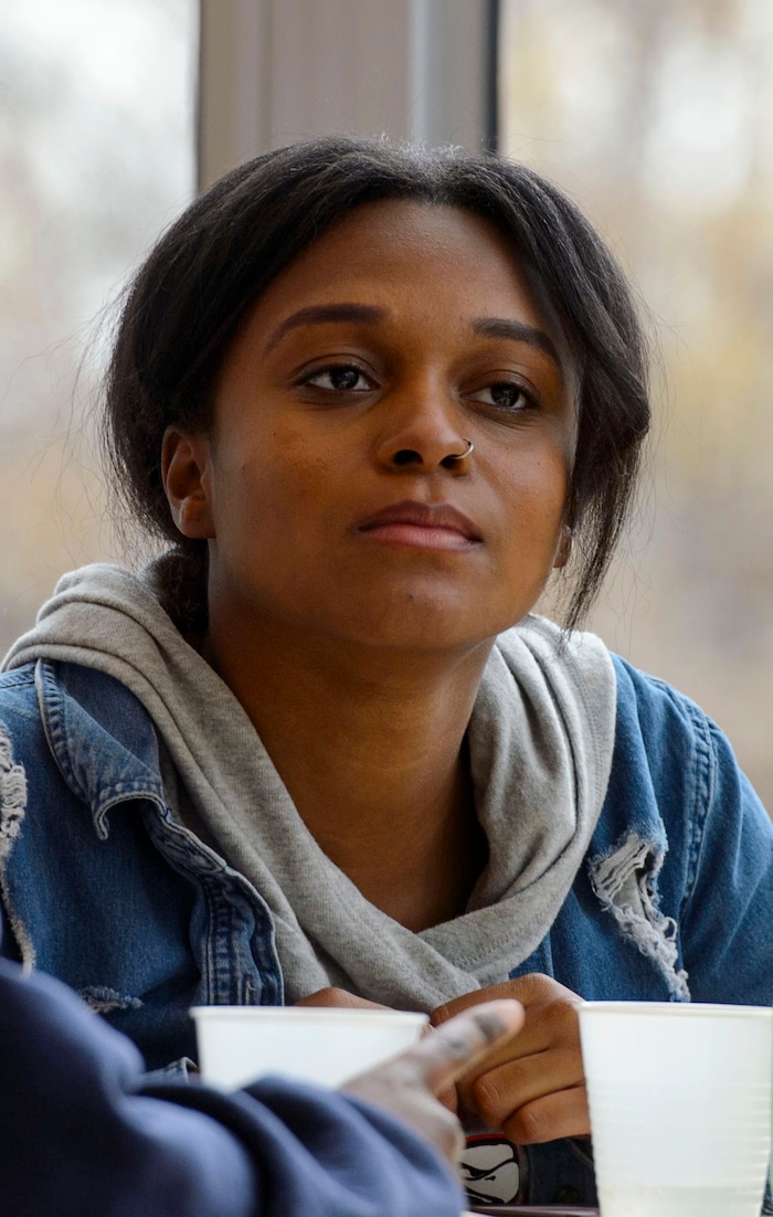 (Steve Griffin  |  The Salt Lake Tribune) University of Utah student Amerique Phillips, 19, on the university campus in Salt Lake City, Monday April 2, 2018.