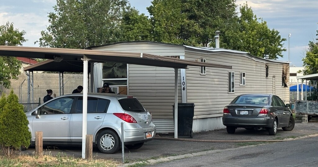 (FOX 13) One person is dead after first responders say they found them in a trailer home that was on fire in Ogden on Tuesday, July 15, 2025.