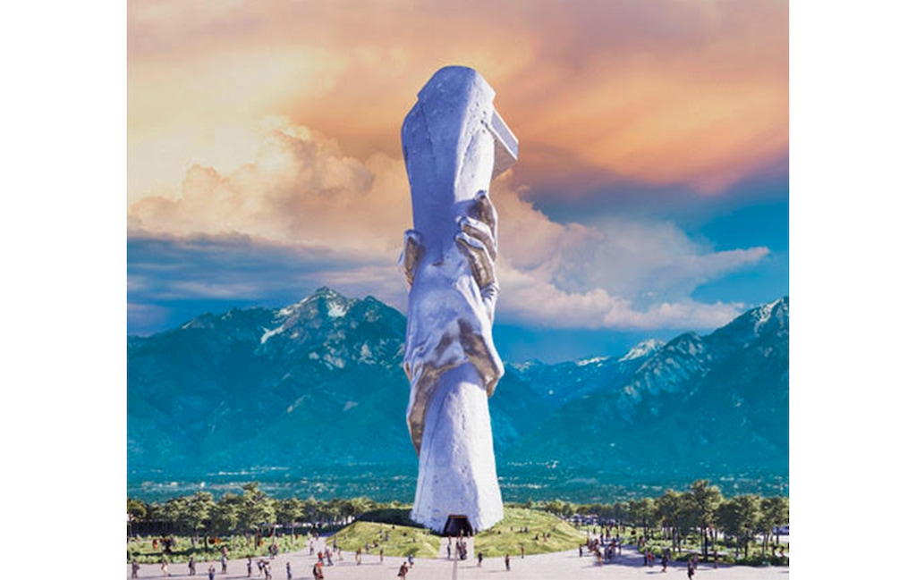 (State of Responsibility Foundation) A rendering of what The Statue of Responsibility would look like at The Point development in Draper.