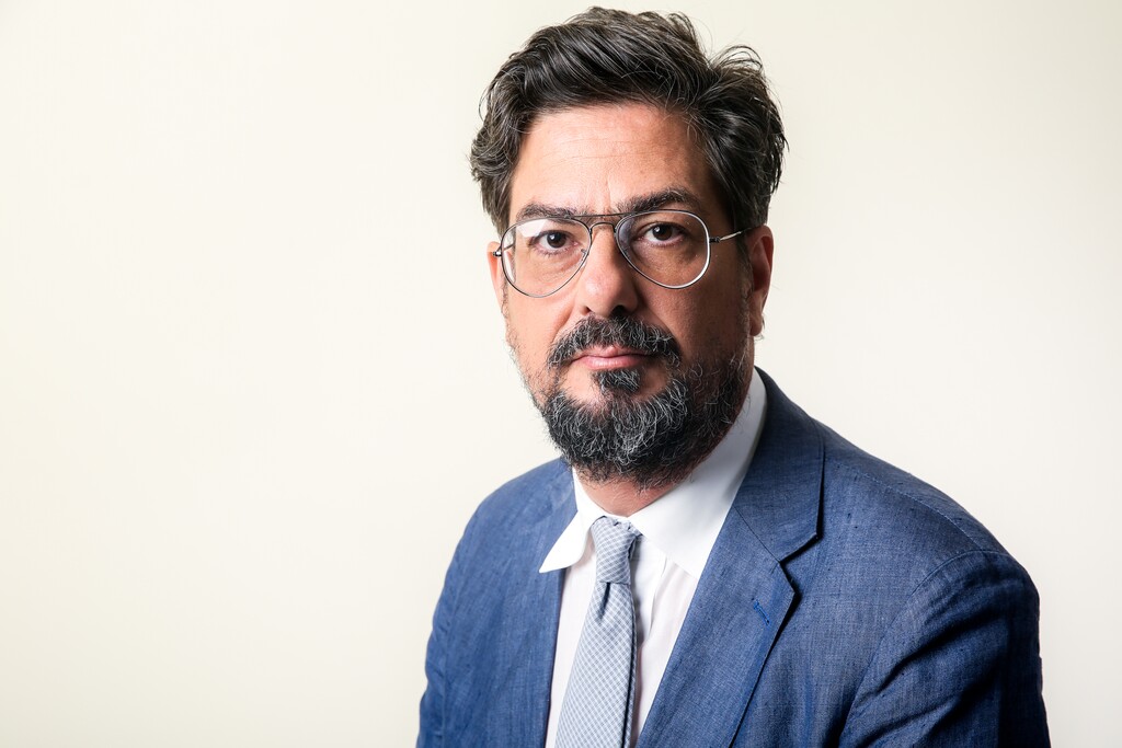 Roman Coppola, executive producer of the Amazon series "Mozart in the Jungle," poses for a portrait during the 2016 Television Critics Association Summer Press Tour at the Beverly Hilton on Sunday, Aug. 7, 2016, in Beverly Hills, Calif. (Photo by Rich Fury/Invision/AP)