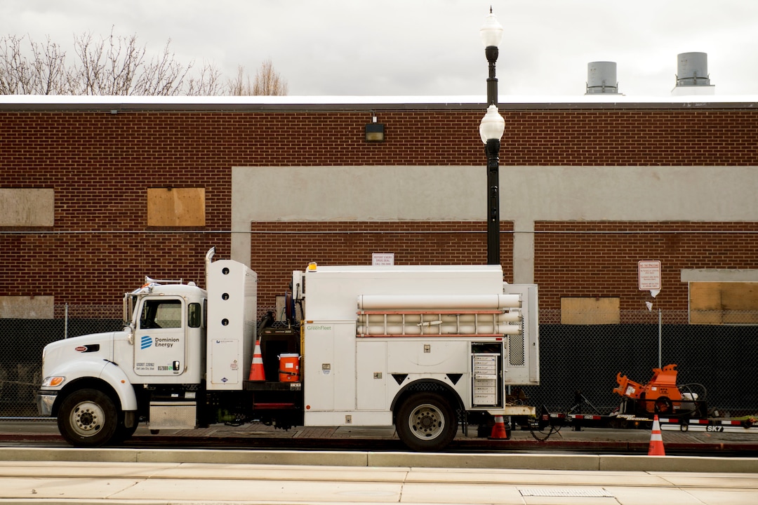 (Jeremy Harmon  |  The Salt Lake Tribune) Utility work is under way at the old Road Home shelter in Salt Lake City on Monday, January 27, 2020. 