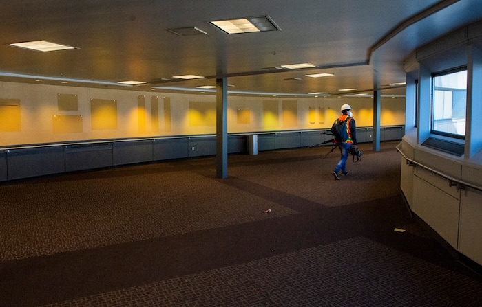 (Rick Egan | The Salt Lake Tribune)  The old Terminal 1 at the Salt Lake International Airport sits vacant, as it is prepared for demolition, to make way for the expansion of the new terminals, on Tuesday, Nov. 24, 2020.