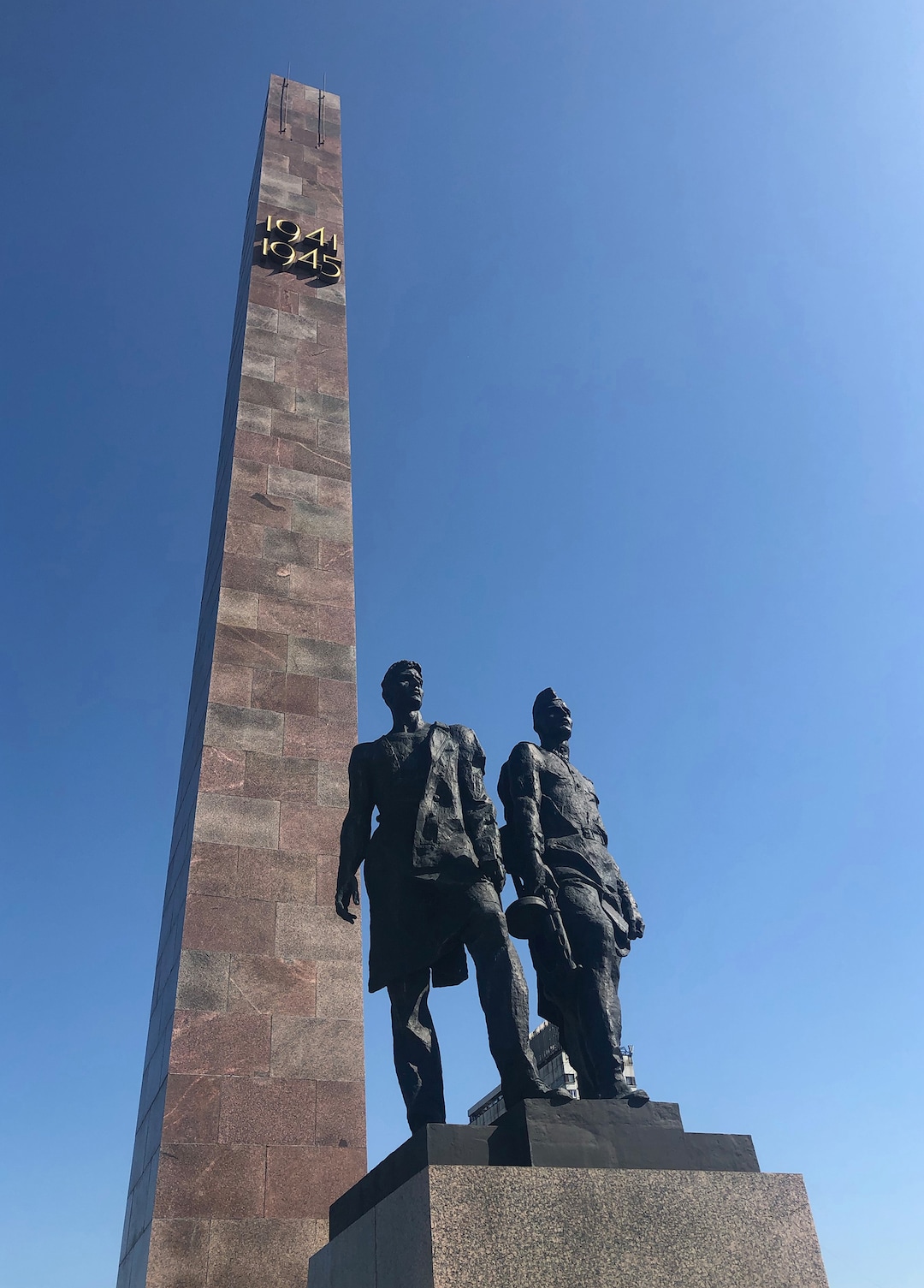 (Michael Stack  |  Special to The Salt Lake Tribune) Statue of Soviet citizens uniting to hold off the Nazis at the Monument to the Heroic Defenders of Leningrad in St. Petersburg.