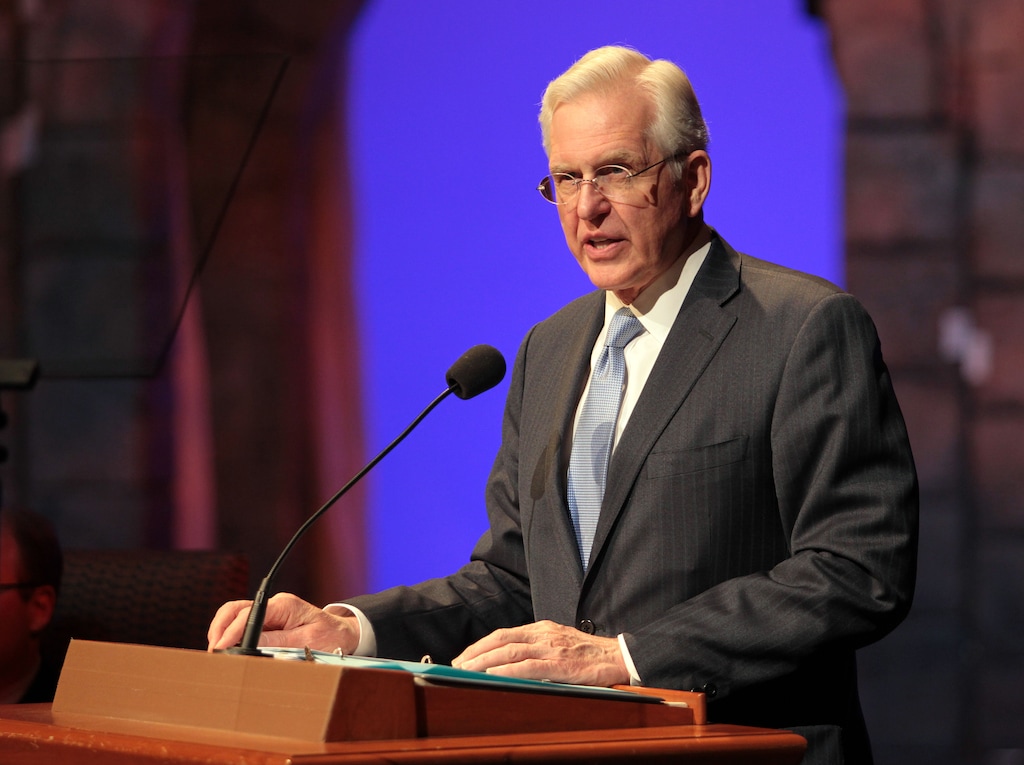 (Courtesy of the LDS Church) Elder D. Todd Christofferson speaks Saturday, Oct. 28, 2017, to a group of about 300 Latin journalists participating in the 73rd annual Assembly of the Inter American Press Association (IAPA) at the Conference Center Theater in Salt Lake City.