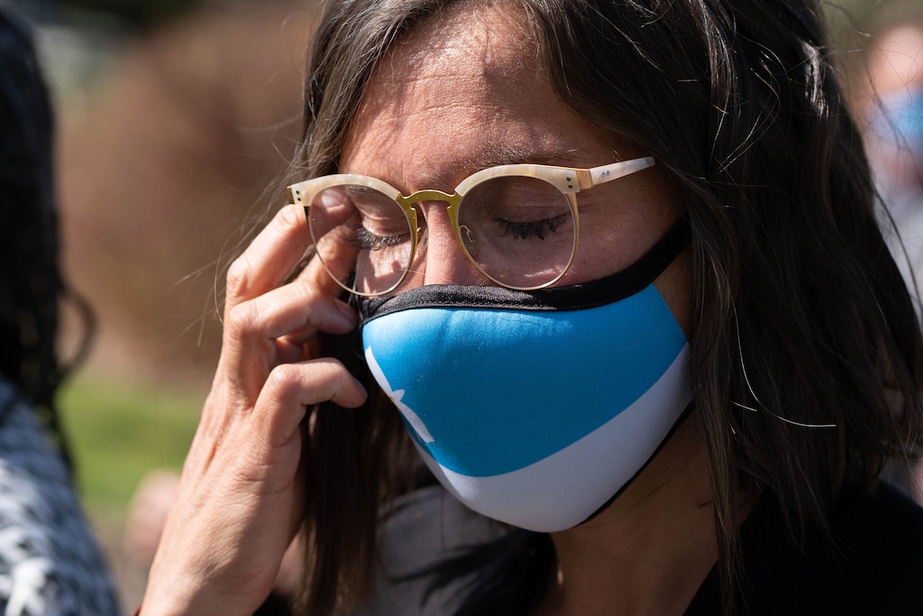 (Francisco Kjolseth  | The Salt Lake Tribune) Salt Lake City Mayor Erin Mendenhall — seen here at an event in April 2021 — issued an executive order on July 28, 2021, requiring all city employees and visitors wear face masks when in city-operated facilities.