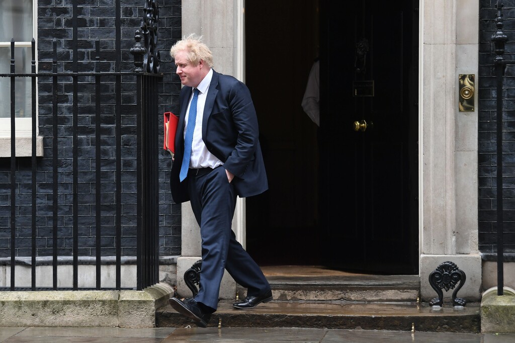 (Stefan Rousseau/PA via AP) Britain's Foreign Secretary Boris Johnson leaves 10 Downing Street Monday March 12, 2018, after Prime Minister Theresa May summoned people to a meeting of the National Security Council (NSC) to be briefed on the latest intelligence on the nerve agent poisoning attack on Russian spy Sergei Skripal and his daughter Yulia, in London. Johnson said Friday it was "overwhelmingly likely" that Russian President Vladimir Putin was behind the poisoning of a Russian former spy, in the most direct British accusation against the Russian leader to date.