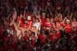 (Bethany Baker | The Salt Lake Tribune) Students in the MUSS cheer in the stands during the first half of the Utah football game against the Idaho Vandals at Rice-Eccles Stadium in Salt Lake City on Thursday, Sept. 3, 2026.