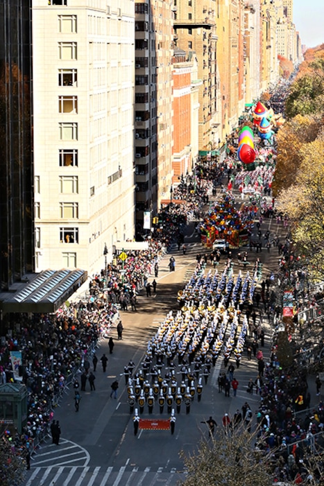(Photo by www.GroupPhotos.com) The Davis High School Marching Band performed in the Macy's Thanksgiving Day Parade in New York City on Nov. 23, 2017.