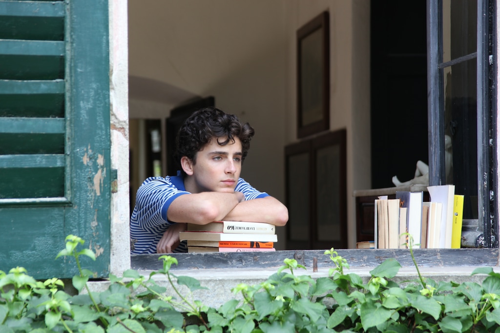 This image released by Sony Pictures Classics shows Timothée Chalamet in a scene from "Call Me By Your Name." The film has been nominated for four Academy Awards. (Sony Pictures Classics via AP)