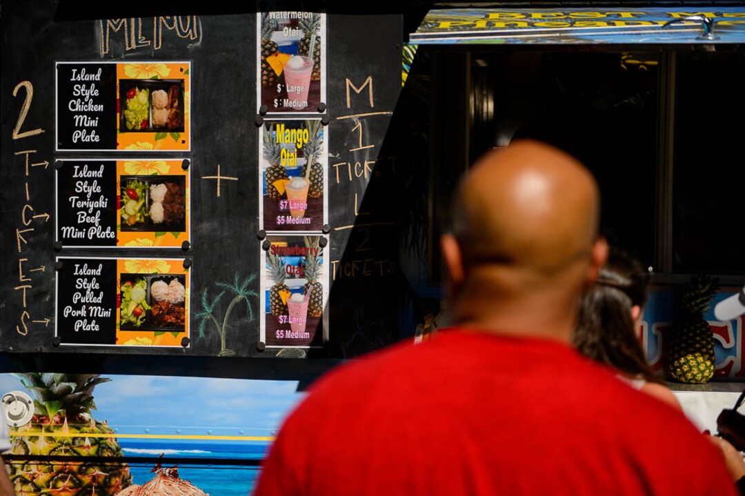 (Trent Nelson | The Salt Lake Tribune)Touch of Polynesia food truck at the fourth annual Food Truck Face-Off in Salt Lake City's Liberty Park, Saturday June 30, 2018.