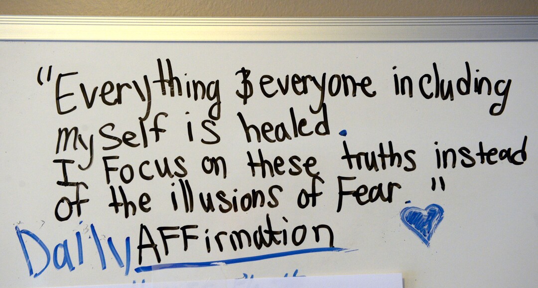 (Al Hartmann  |  The Salt Lake Tribune) 	Message on board at the entrance of a residential house in Murry for a new sober living housing program Monday Jan. 29.  The combined county and state funded program places people in safe, affordable housing while continuing to receive treatment for substance use.  The residential home is now open in Murray providing space for 12 residents