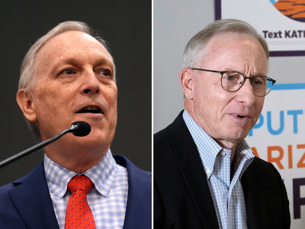 (AP) U.S. Rep. Andy Biggs, R-Ariz., left, and former Mesa, Arizona, Mayor John Giles. Both Latter-day Saints, Biggs is the Republican nominee for Arizona governor, while Giles is the Democratic nominee for lieutenant governor.
