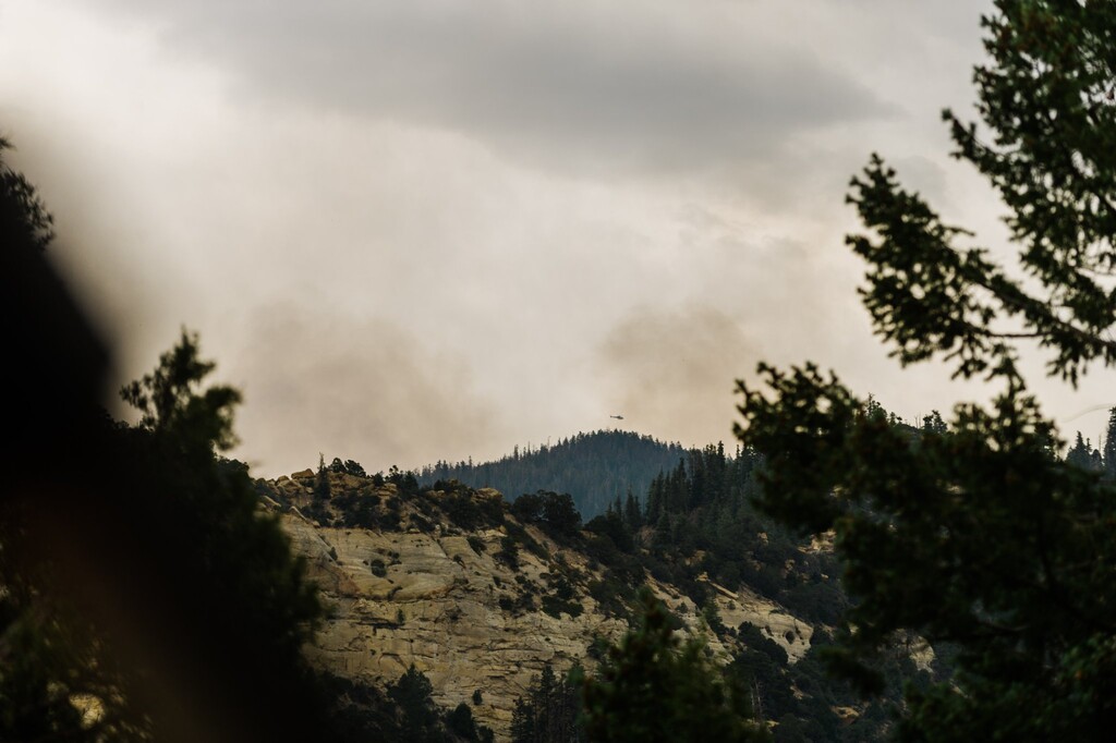 (Photo courtesy of Tiff Ringwood) The Left Fork Fire, burning just miles outside of Bryce Canyon National Park, reached 93% containment Friday morning.
