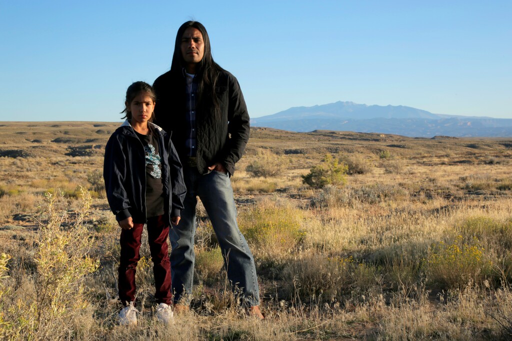 (Photo courtesy of James Anderson) | Actors Cosme SkyWalker Duarte and Amber Cruz who portray "Lullaby Road" characters Ben Jones and Manita in a short film promoting the book.