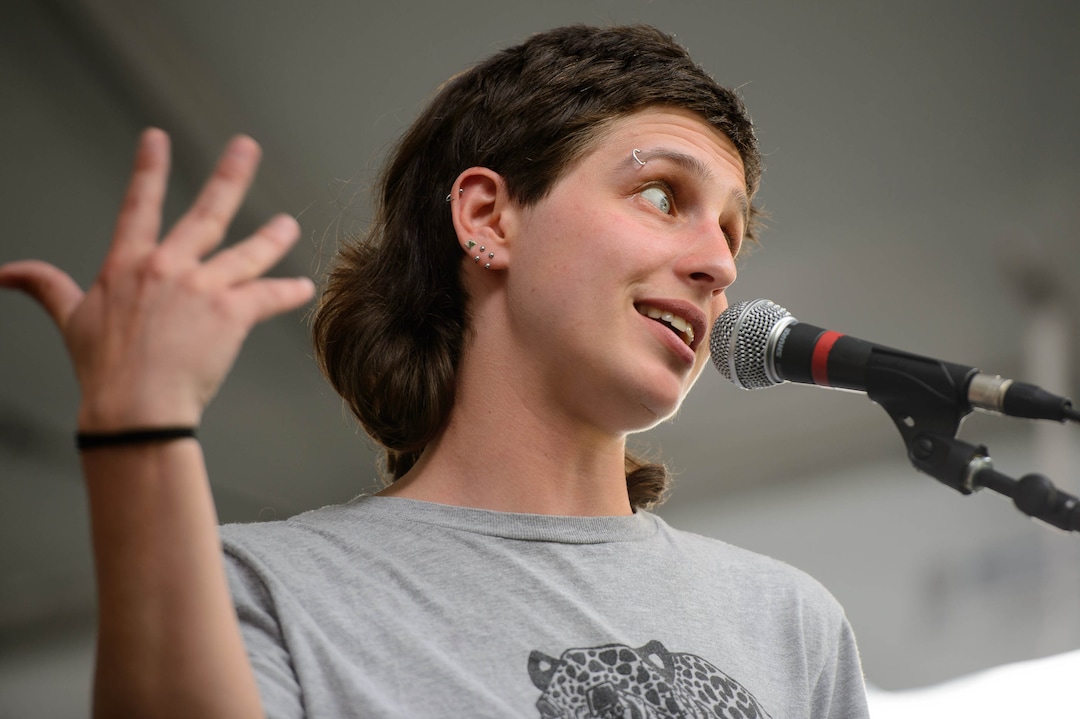 (Trent Nelson  |  The Salt Lake Tribune)matt the rat of Fists in the Wind, performing at the Utah Pride Festival in Salt Lake City on Saturday June 1, 2019.