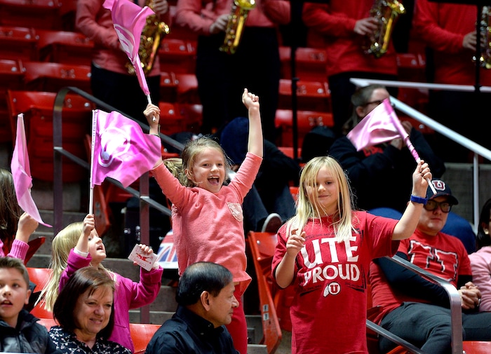 Scott Sommerdorf | The Salt Lake TribuneFans watch Utah fall to Oregon State 69-58, Friday, January 26, 2018.