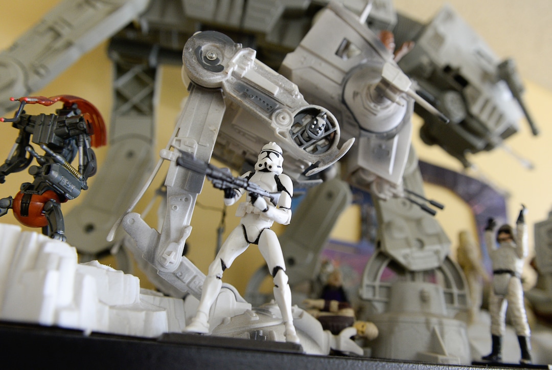 (Francisco Kjolseth  |  The Salt Lake Tribune)  Storm Troopers and other figurines are part of the "Star Wars" decor at The Twin Suns Cafe in Sugar House.
