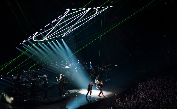 (Rick Egan  |  The Salt Lake Tribune)   Justin Timberlake performs at Vivint Smarthome Arena in Salt Lake City, Thursday, April 12, 2018.