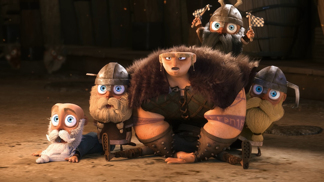 (Image courtesy BYU Center for Animation) Vikings get a surprise, in a scene from "Grendel," a computer-animated short produced by students at Brigham Young University.