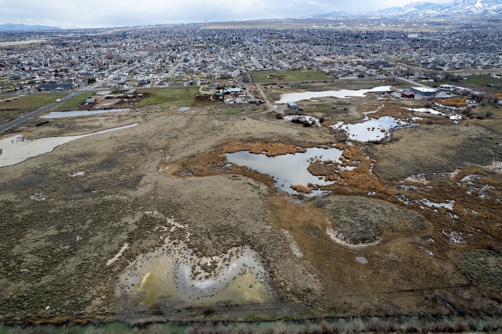 (Rick Egan | The Salt Lake Tribune) The property where West Valley City plans to develop a wetland park, Wednesday, March 6, 2024.