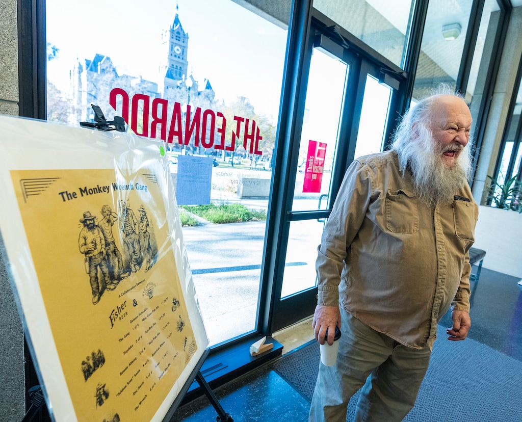 (Leah Hogsten | The Salt Lake Tribune) Ken Sanders tours his new bookstore home in The Leonardo, Nov. 23, 2021. Sometime in 2022, Ken Sanders Rare Books will open up shop in The Leonardo on Library Square which will occupy parts of three floors of the museum.