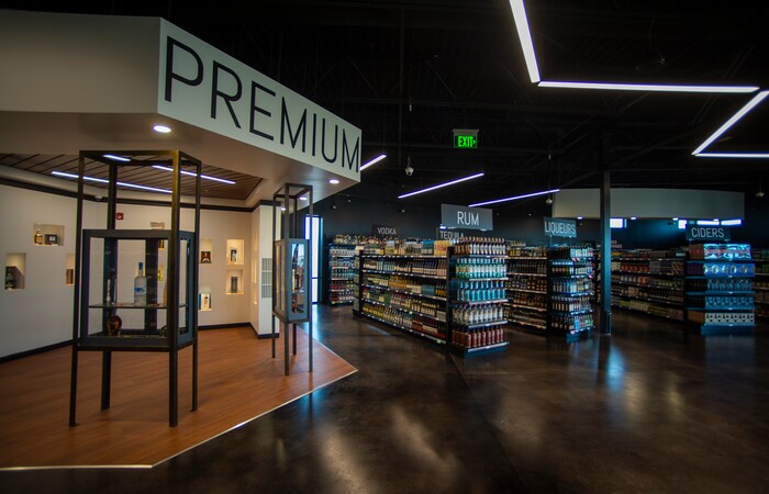 (Rick Egan | The Salt Lake Tribune)  The new state liquor and wine store in Saratoga Springs, on Monday, Nov. 16, 2020.