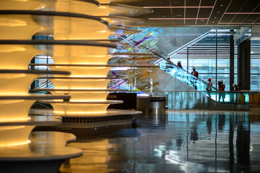 (Trent Nelson  |  The Salt Lake Tribune) The baggage claim area of the new Salt Lake City International Airport was shown off on Thursday, Aug. 27, 2020.