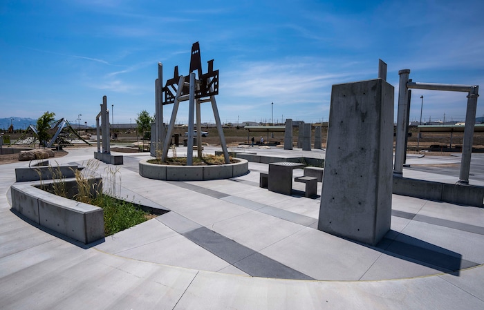 (Rick Egan | The Salt Lake Tribune) The playground at Magna Regional Park, photographed on June 17, 2021, is under construction, but the park has an estimated opening date in August.