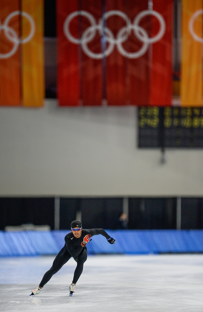 (Francisco Kjolseth | The Salt Lake Tribune) Stephen Paul, a speedskater from India, is trying to become the first person ever from his country in his sport to qualify for the Winter Olympics in PyeongChang 2018, South Korea. Training 6-8 hours a day, 6-days a week, Paul moved to Salt Lake City four and half years ago to train at the Olympic Oval in Kearns after showing his talent for in-line skating at the age of 8.