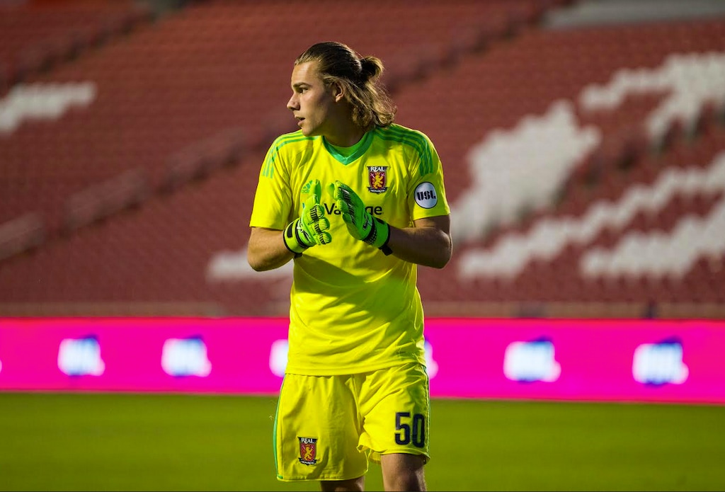Real Monarchs goalkeeper Connor Sparrow was signed by Real Salt Lake on Monday and will be promoted to the first team. Photo courtesy of Real Salt Lake.