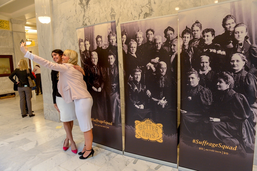 Leah Hogsten  |  The Salt Lake Tribune  In an effort to address the imbalance in recognition of women’s contributions to history, the Utah Legislature voted last year to send Martha Hughes Cannon — a polygamist, suffragette and doctor who was the first state senator in Utah and the country — to represent the state in the National Statuary Hall collection in Washington, D.C.  Feb. 14, 2019. 