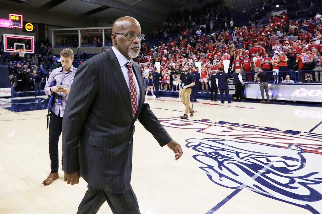 (AP Photo/Young Kwak) Gonzaga assistant coach Donny Daniels walks off the court after an NCAA college basketball game in Spokane, Wash., Monday, Nov. 14, 2016.