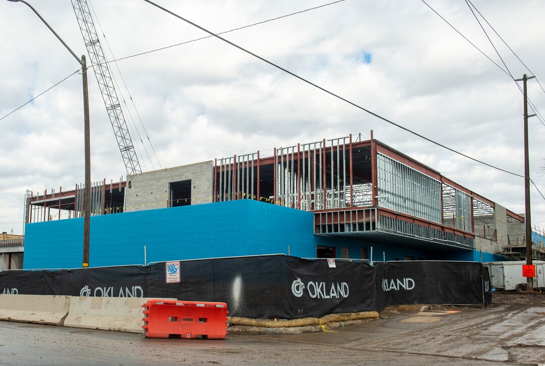 (Rick Egan  |  The Salt Lake Tribune)     The homeless shelter under construction  at 131 East, 700 South, in Salt Lake City. Friday, Dec. 21, 2018.