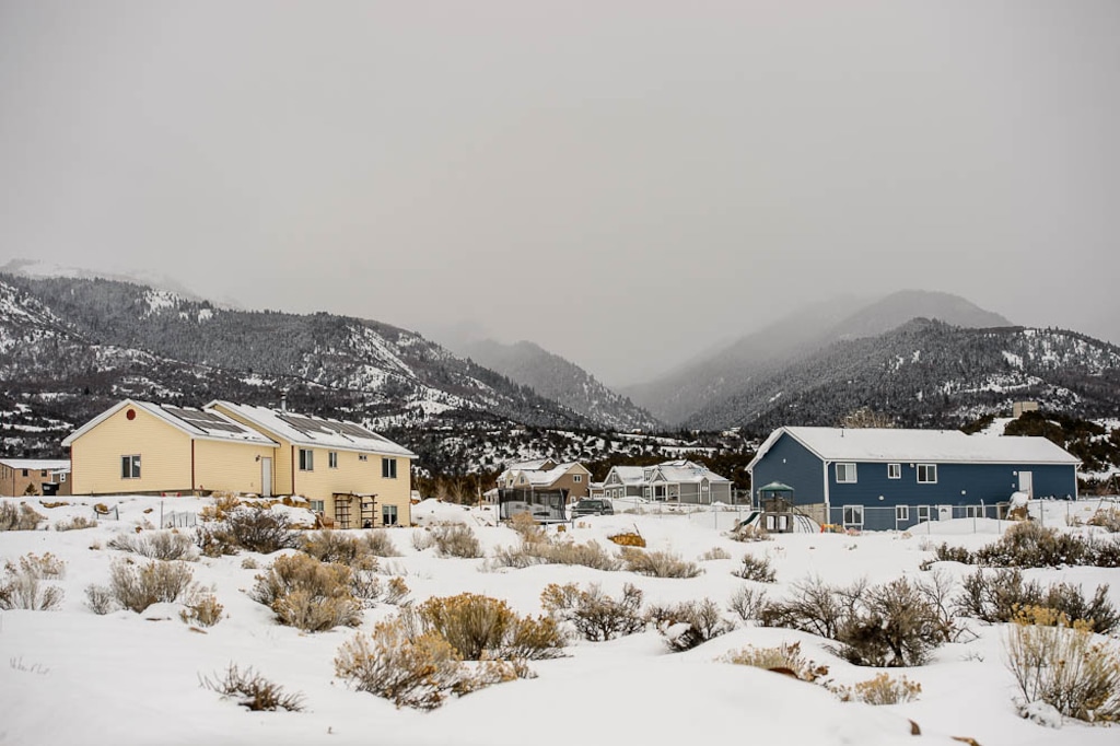 (Trent Nelson  |  The Salt Lake Tribune) A growing subdivision southeast of Mount Pleasant on Thursday, Feb. 14, 2019.