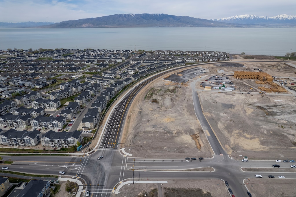 (Rick Egan | The Salt Lake Tribune)  Construction near the site of the old Geneva Steel mill, in Vineyard City, on Friday, April 19, 2024.
