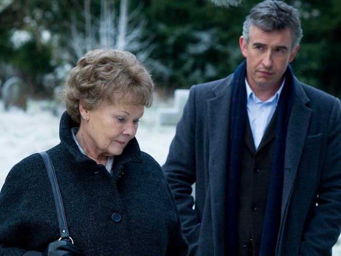 (photo courtesy The Weinstein Company) Judi Dench (left) plays Philomena Lee, an Irish woman who asks a journalist (Steve Coogan, right) to help find out what happened to the boy she gave up for adoption nearly 50 years eariler, in the 2013 comedy-drama "Philomena."