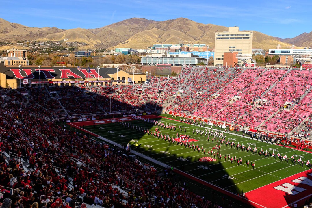 (Trent Nelson | The Salt Lake Tribune)  Rice-Eccles Stadium as the University of Utah hosts Washington State, NCAA football in Salt Lake City, Saturday November 11, 2017.