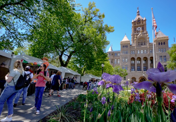(Francisco Kjolseth | The Salt Lake Tribune) People take in the offerings during the Living Traditions festival in Salt Lake City on Saturday, May 21, 2022.