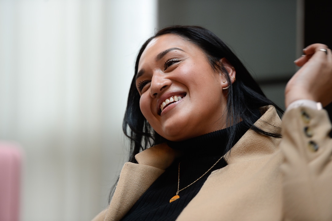 (Francisco Kjolseth | The Salt Lake Tribune)  Veronica Pome’e, the first Polynesian woman to be featured in Sports Illustrated's swimsuit edition, visits Utah to speak at the 6th Annual National Violence Pacific Island Prevention Conference held in Salt Lake City April 11-13, 2019.