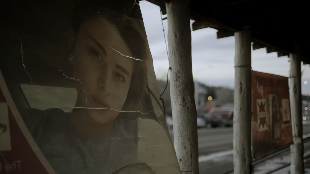(Jeff Hutchens  |  Showtime/Sundance Institute) Images of murdered Native American women in Montana are seen in director Nicole Newnham's documentary "Murder in Big Horn," an official selection of the Premieres program at the 2023 Sundance Film Festival.
