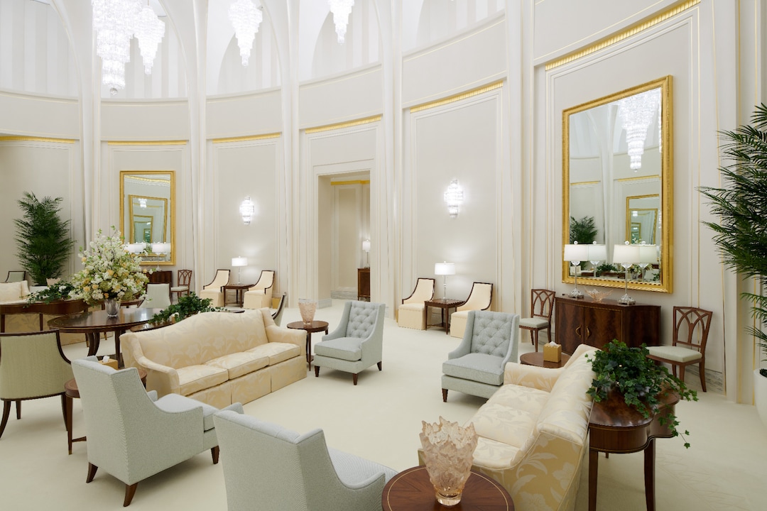 (The Church of Jesus Christ of Latter-day Saints) The Celestial Room of the newly renovated Washington D.C. Temple.