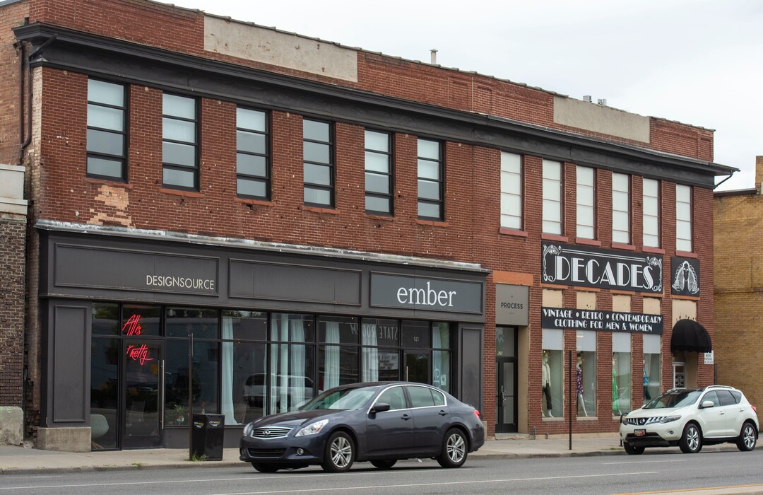 (Rick Egan  |  The Salt Lake Tribune)     Businesses on State Street, near the new homeless resource center on 131 E. 700 South, in Salt Lake City, Wednesday, July 31, 2019.