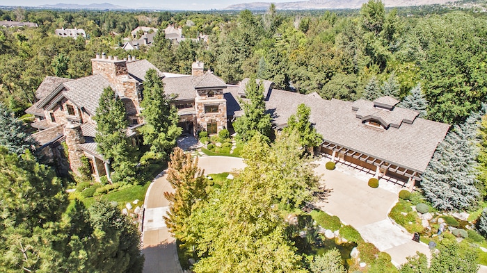 (Courtesy of Concierge Auctions) This 23,035-square-foot house in Holladay will go on the auction block Nov. 2, 2017.