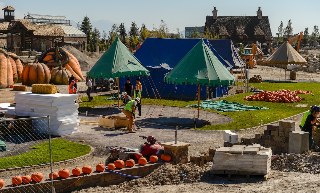 Leah Hogsten  |  The Salt Lake Tribune                  Evermore, a theme park in Pleasant Grove with an old-Europe fantasy atmosphere is having a "soft opening" on Saturday, Sept. 22, and an official grand opening on Sept. 29, 2018. 
