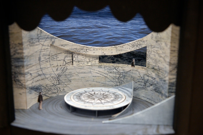 (Al Hartmann  |  The Salt Lake Tribune) 	Model of stage for Utah Opera's new production of "Moby-Dick," which will play in January 2018. 