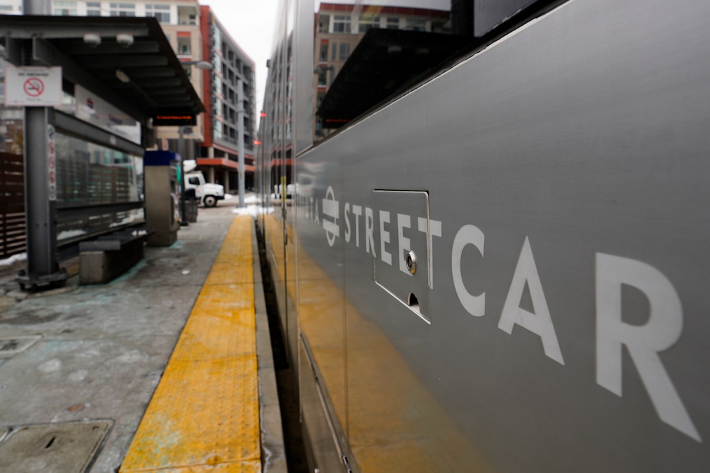 (Leah Hogsten | The Salt Lake Tribune) The Sugar House streetcar S-Line, Dec. 23, 2022. The Utah Transportation Commission recently approved an extension of the S-Line to the east side of Highland Drive, which is anticipated to be completed in mid-2027.